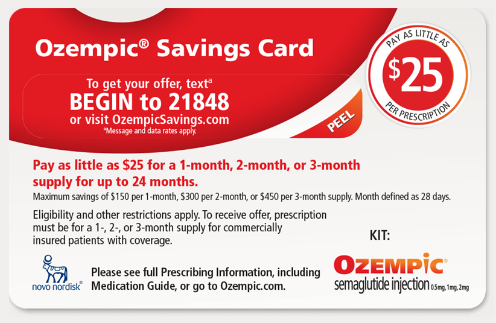 Ozempic Savings Card